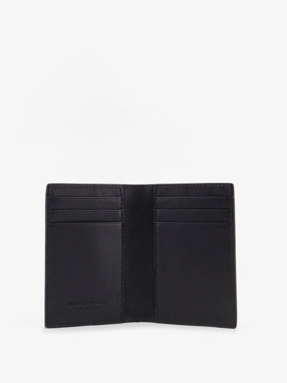 BOTTEGA VENETA - Leather card holder with Intrecciato pattern