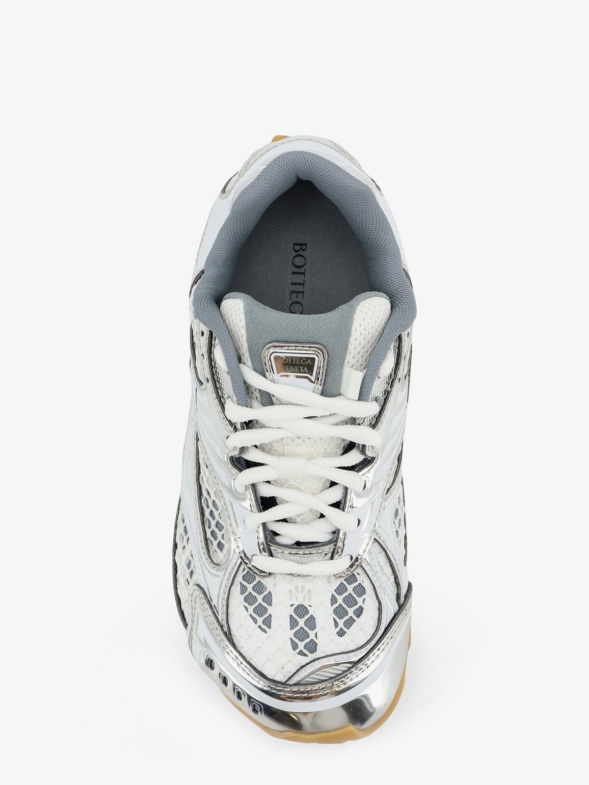 Bottega Veneta Orbit low-top technical fabric sneakers - Silver-White-Opw