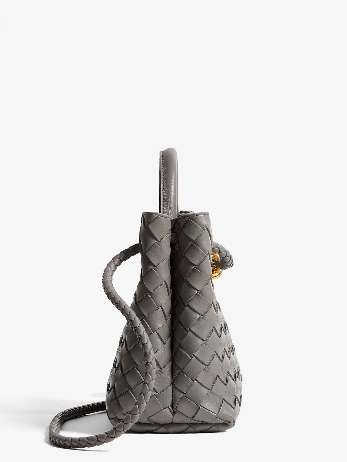 Bottega Veneta Andiamo Small leather crossbody bag - Basalt-Mb-Basalt