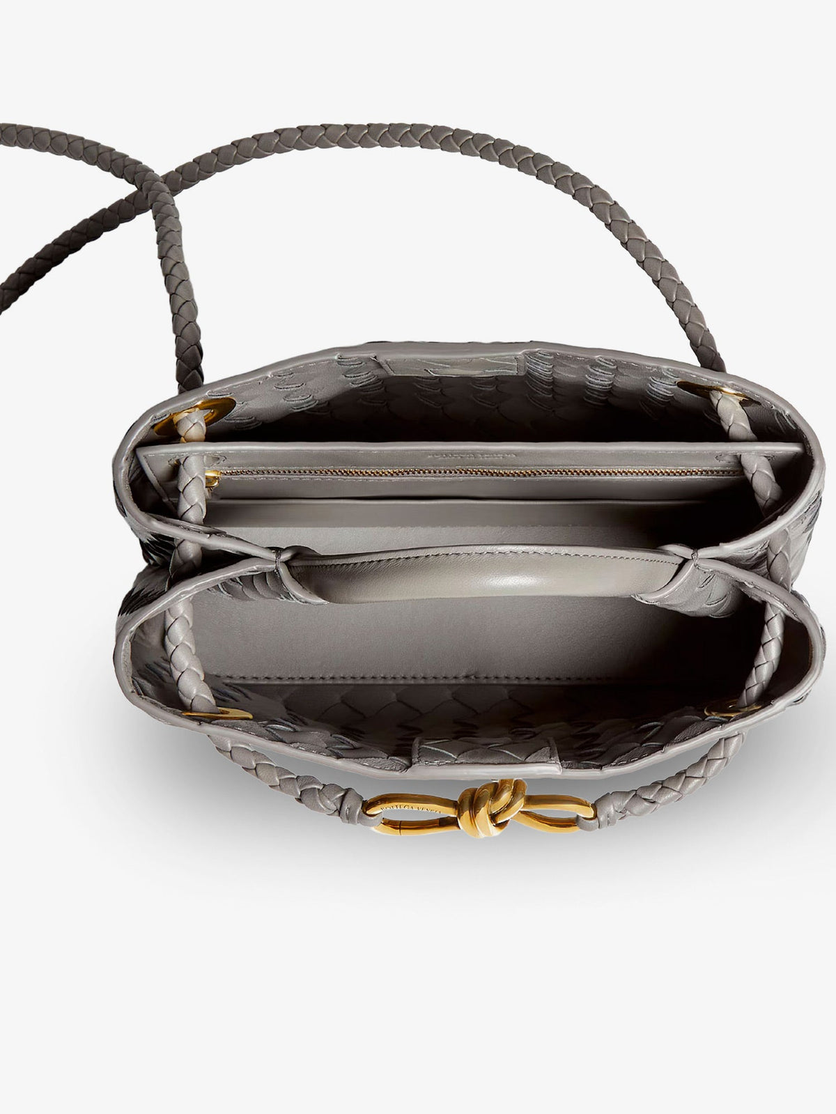 Bottega Veneta Andiamo Small leather crossbody bag - Basalt-Mb-Basalt