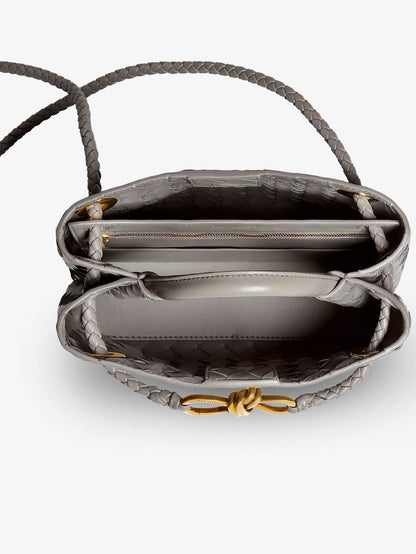 Bottega Veneta Andiamo Small leather crossbody bag - Basalt-Mb-Basalt