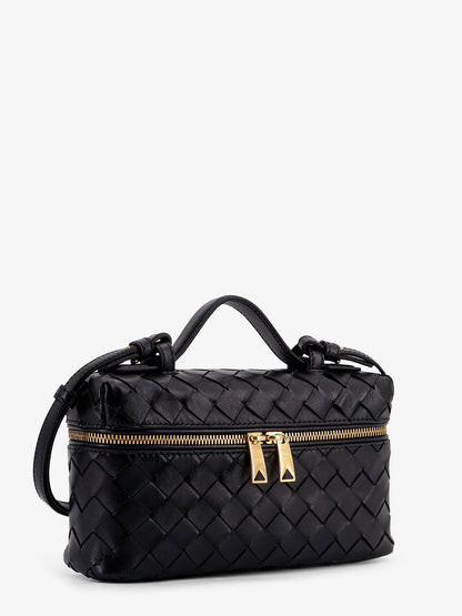 Bottega Veneta Bang Bang Intrecciato leather vanity case - Black-Gold