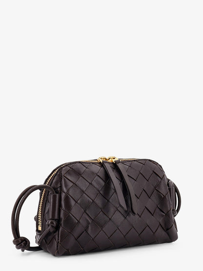 Bottega Veneta Leather clutch with Intrecciato Concert motif - Fondant-Gold