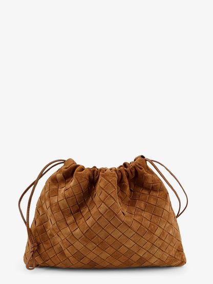 BOTTEGA VENETA - Medium Dustbag in suede with Intrecciato effect