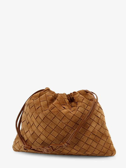 BOTTEGA VENETA - Medium Dustbag in suede with Intrecciato effect