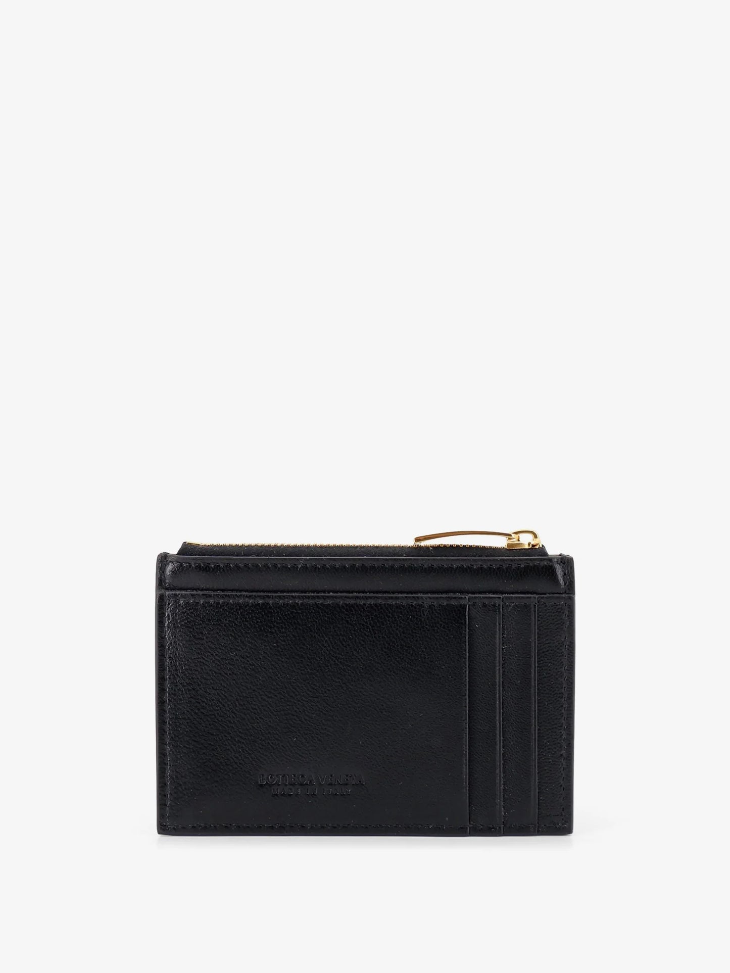 BOTTEGA VENETA - Leather card holder with Intrecciato motif