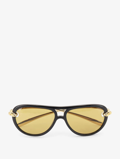 BOTTEGA VENETA - Aviator Knot acetate sunglasses