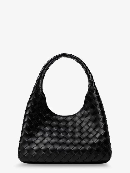 Bottega Veneta Campana Leather Shoulder Bag With Intrecciato Motif