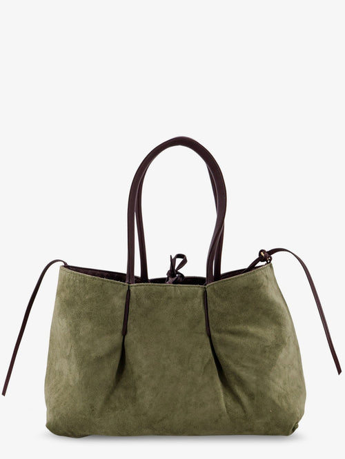 Bottega Veneta Pinacoteca leather handbag with Intrecciato motif - Dark Barolo/Pick-M B