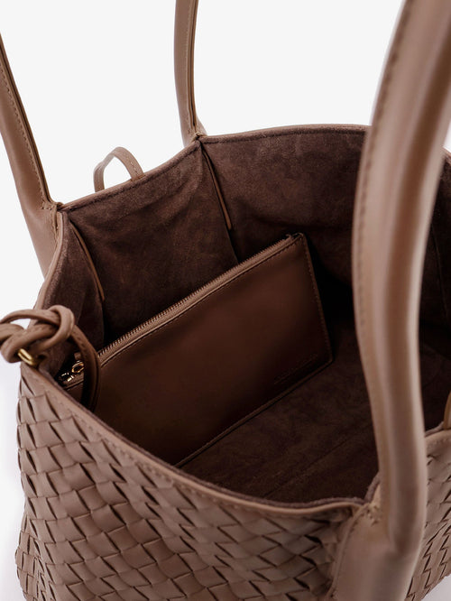 Bottega Veneta Pinacoteca leather handbag with Intrecciato motif - Pinecone