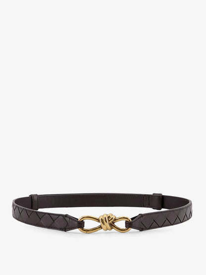 BOTTEGA VENETA - Leather belt with Intrecciato motif