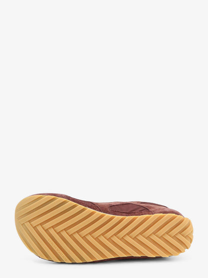 Bottega Veneta Orbit Flash suede and nylon sneakers - Deep Mahogan/Glacier