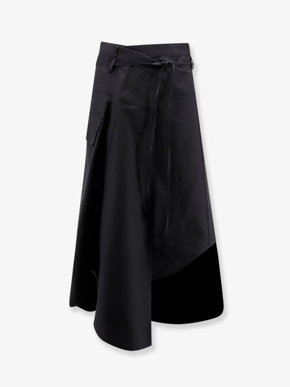 Bottega Veneta Compact Cotton Canvas Skirt