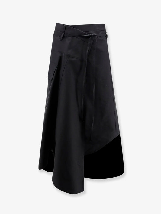Bottega Veneta Compact Cotton Canvas Skirt