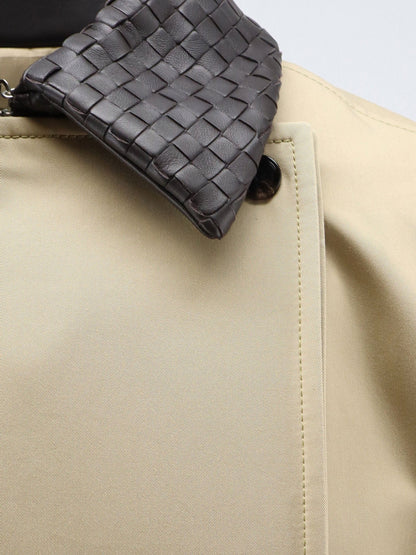 Bottega Veneta Light Cotton Trench - Sahara