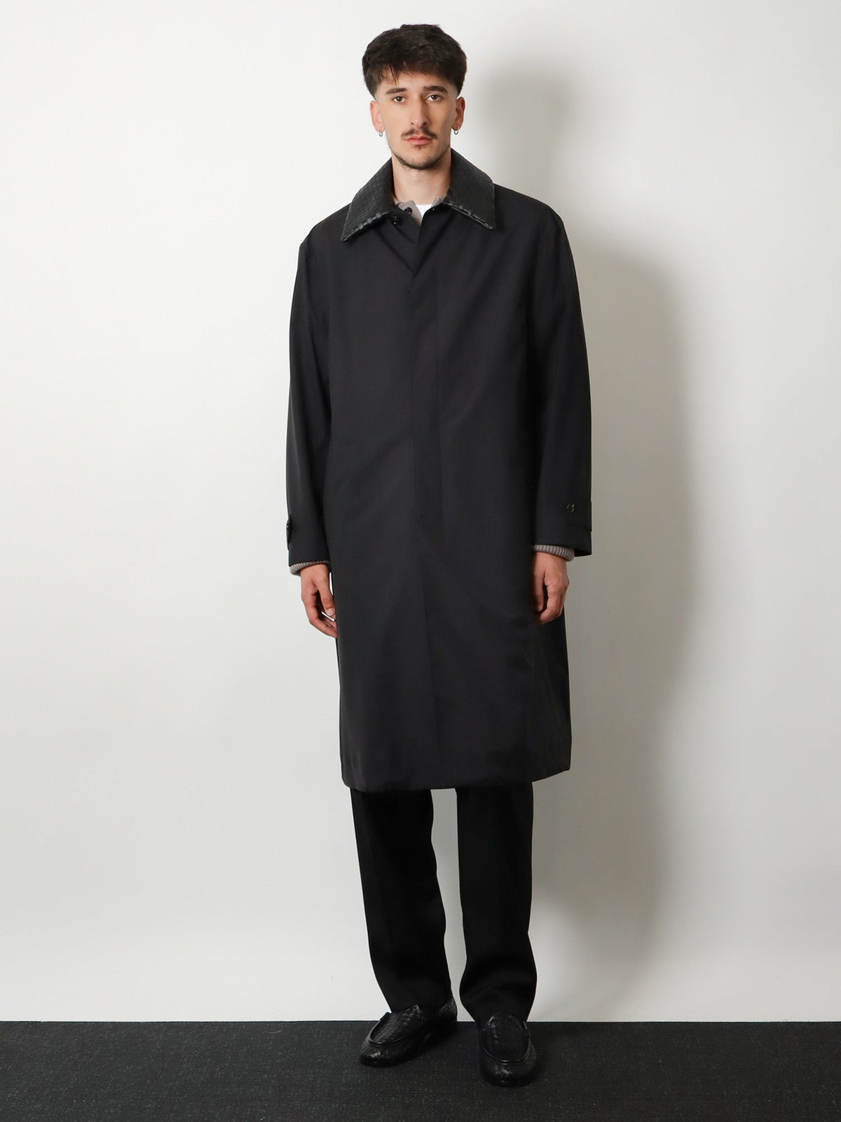 Bottega Veneta Wool and silk coat - Double Black