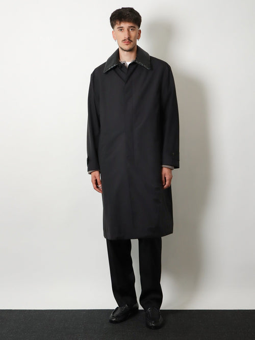 Bottega Veneta Wool and silk coat - Double Black