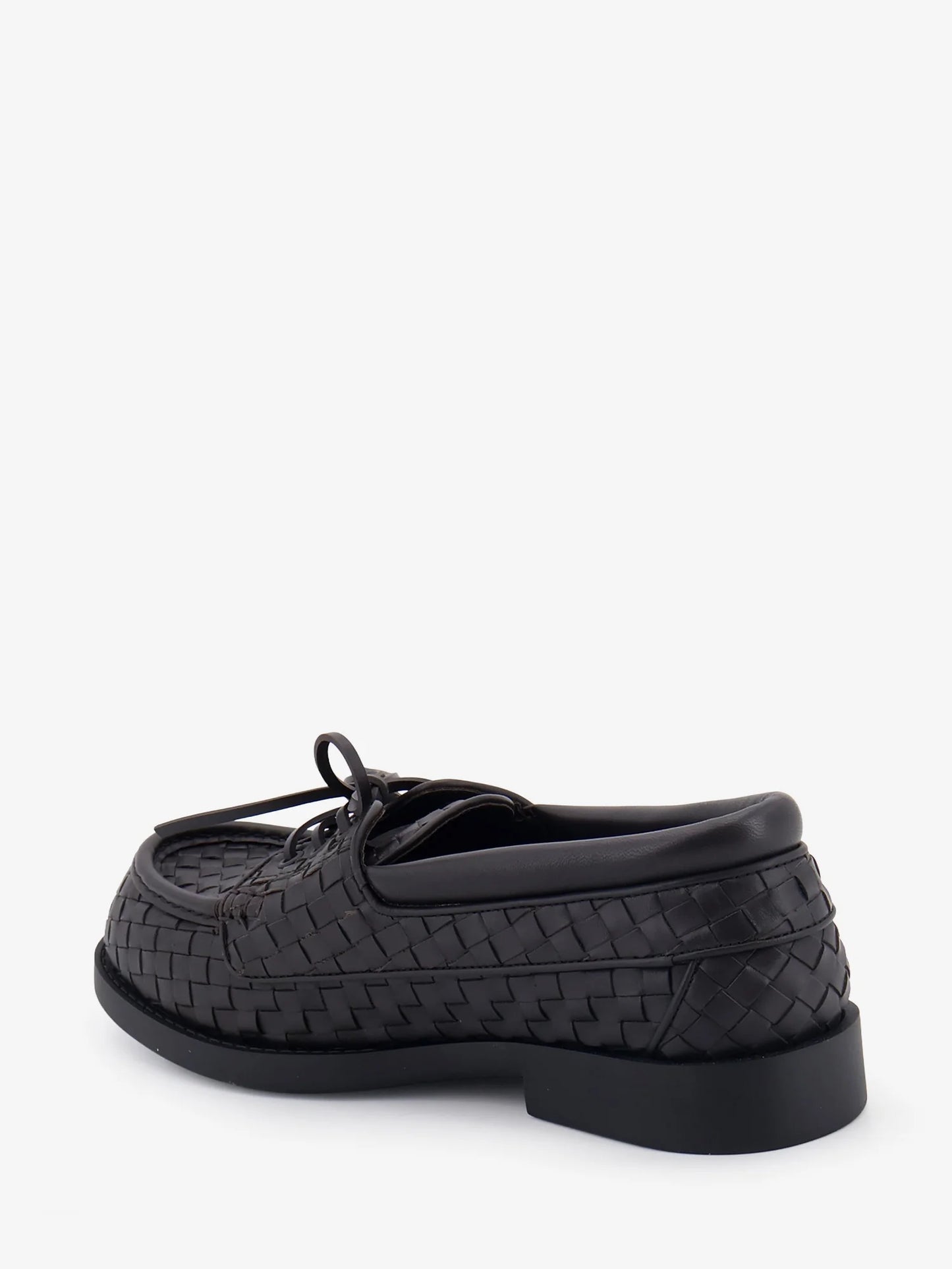 BOTTEGA VENETA - Pier Intrecciato leather boat shoes