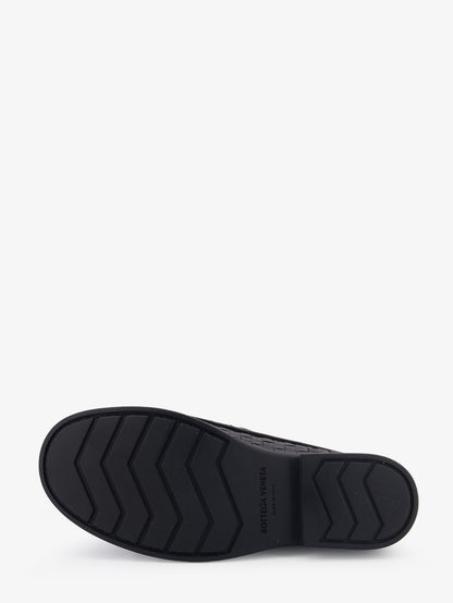 Bottega Veneta Pier Intrecciato leather boat shoes - Espresso