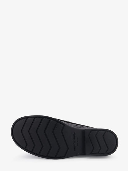 BOTTEGA VENETA - Pier Intrecciato leather boat shoes
