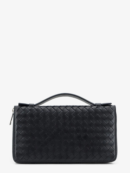 Bottega Veneta Leather Wallet With Intrecciato Pattern