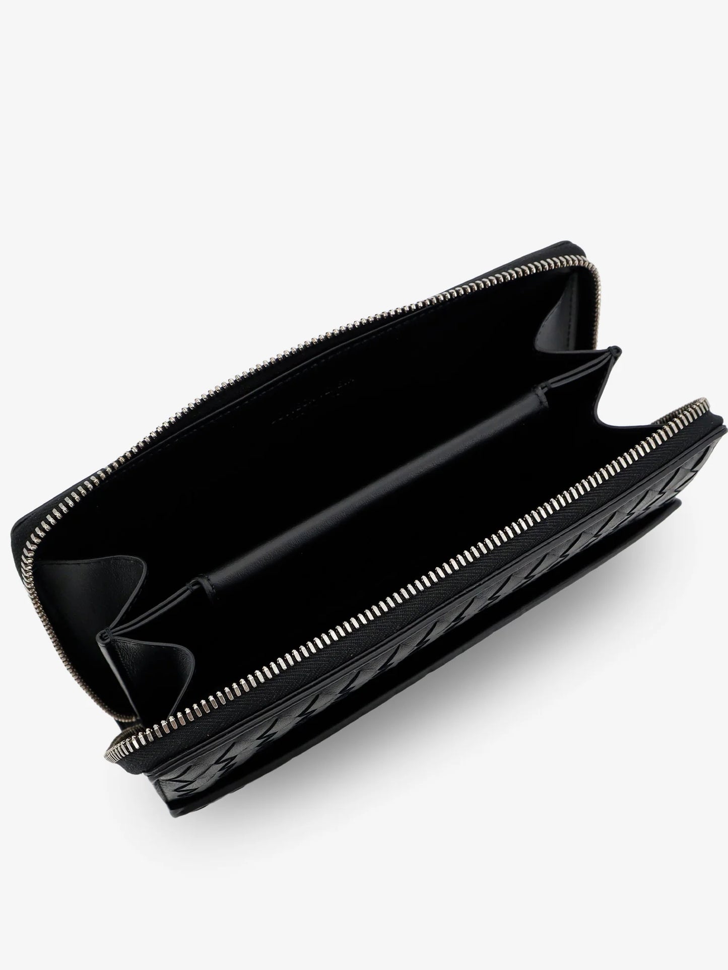 Bottega Veneta Leather Wallet With Intrecciato Pattern