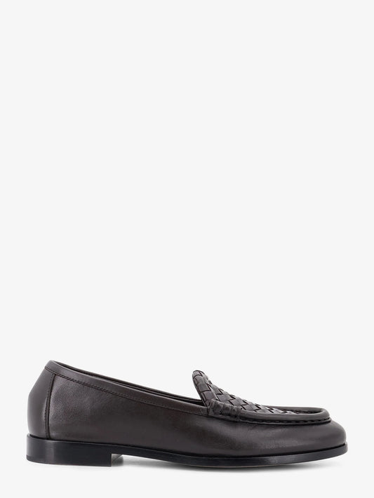 Bottega Veneta Silenzio Leather Loafers With Intrecciato Motif