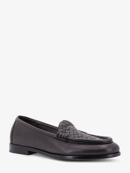 BOTTEGA VENETA - Silenzio leather loafers with Intrecciato motif