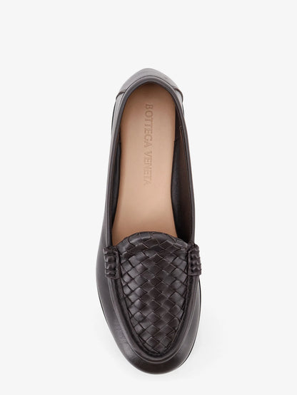 BOTTEGA VENETA - Silenzio leather loafers with Intrecciato motif