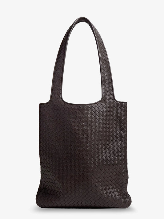 Bottega Veneta Veneto Leather Shoulder Bag With Intrecciato Motif