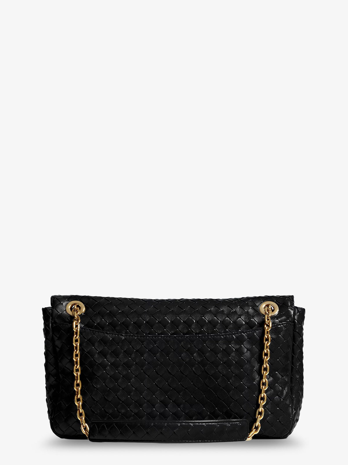 Bottega Veneta Madison leather shoulder bag with knot detail - Black-M Brass