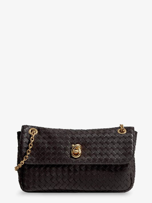 Bottega Veneta Madison Leather Shoulder Bag With Knot Detail