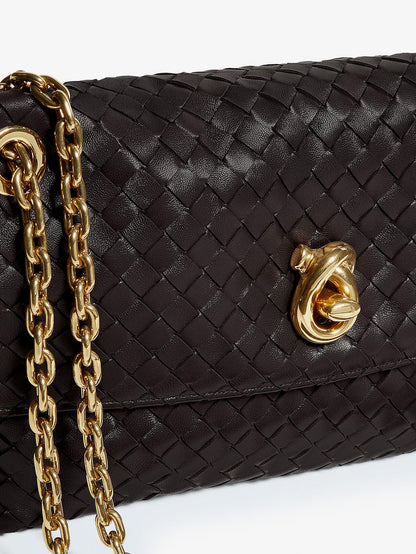 BOTTEGA VENETA - Madison leather shoulder bag with Knot detail