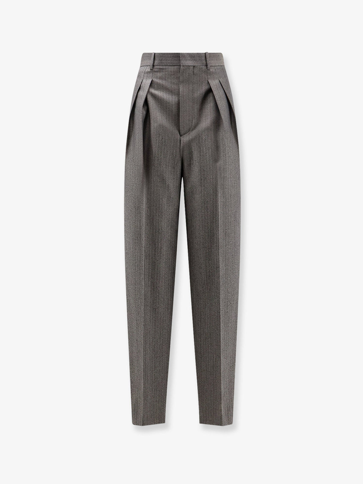 Bottega Veneta Wool and mohair trousers - Desert/Grey Melange