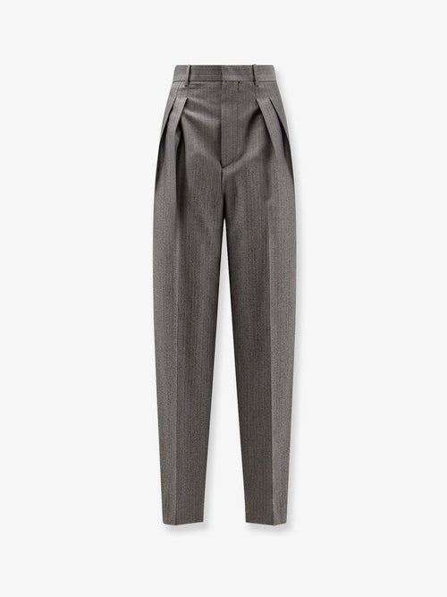 Bottega Veneta Wool and mohair trousers - Desert/Grey Melange