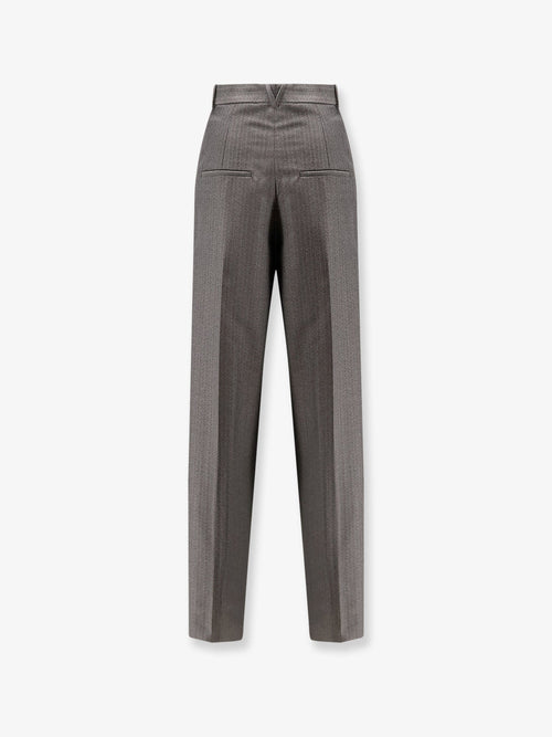 Bottega Veneta Wool and mohair trousers - Desert/Grey Melange