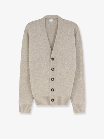 BOTTEGA VENETA - Cashmere blend cardigan with Intreccio patch