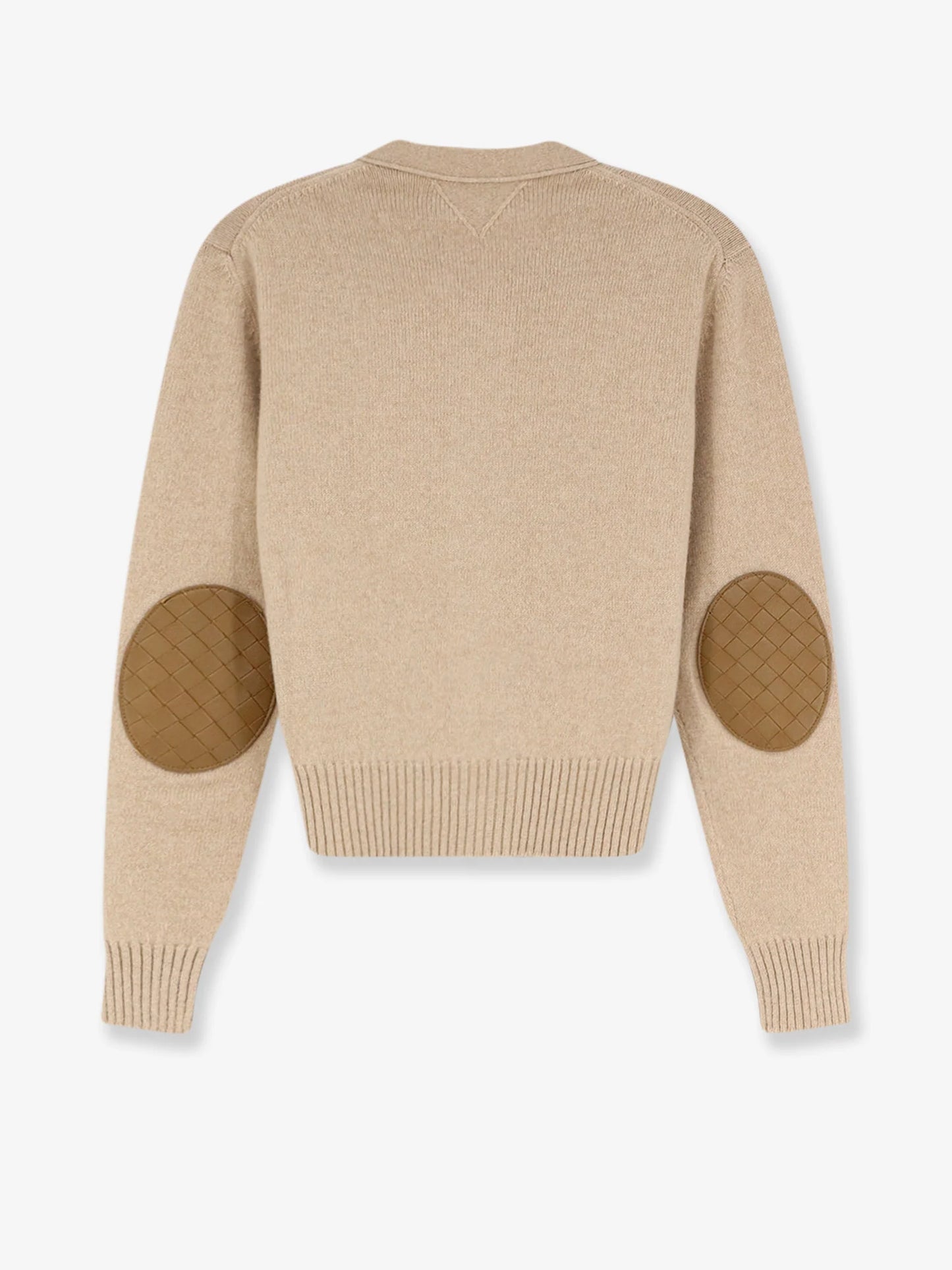 BOTTEGA VENETA - Cashmere blend cardigan with Intrecciato logo patch
