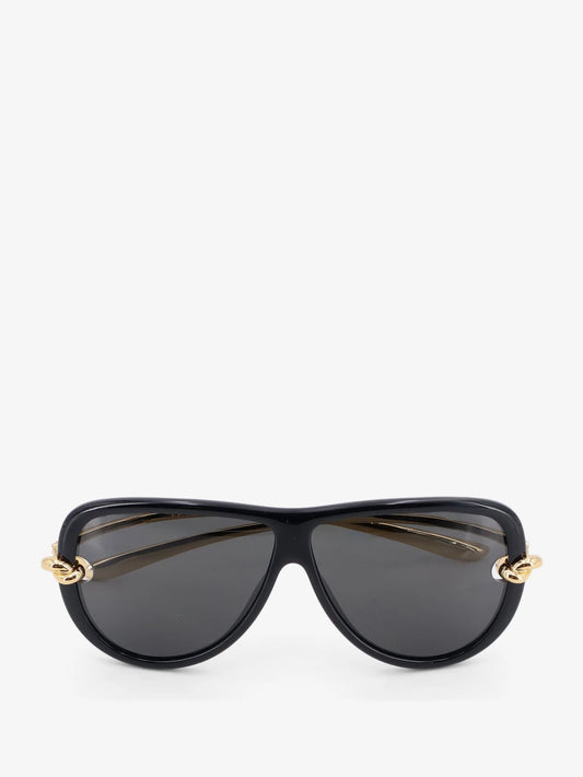 Bottega Veneta Knot Aviator Acetate Sunglasses
