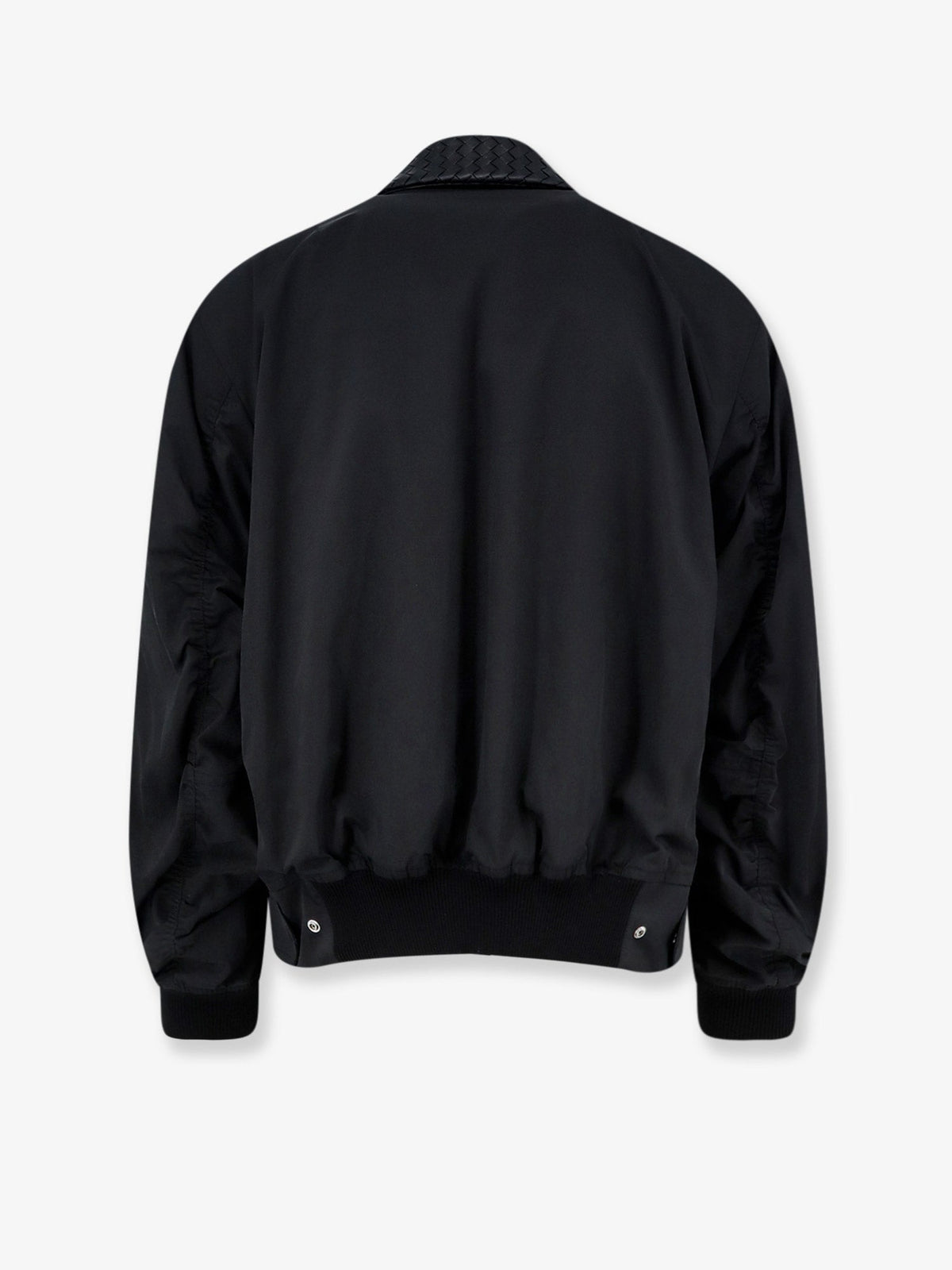 Bottega Veneta Nylon and cotton jacket with Intrecciato details - Double Black