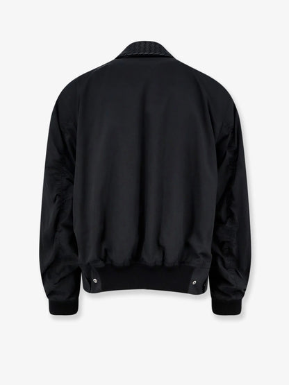 BOTTEGA VENETA - Nylon and cotton jacket with Intrecciato details