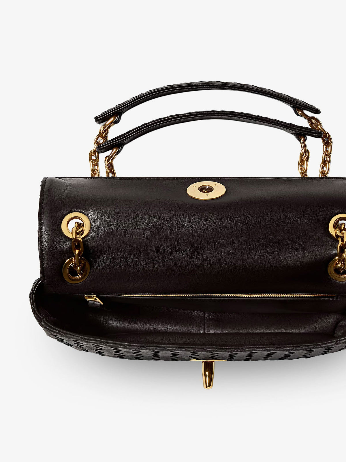 Bottega Veneta Madison leather crossbody bag with Intrecciato motif - Espresso