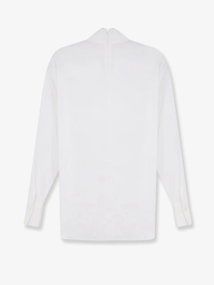 BRUNELLO CUCINELLI - Cotton blend shirt with Monili detail