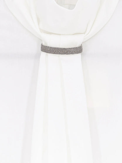 BRUNELLO CUCINELLI - Cotton blend shirt with Monili detail