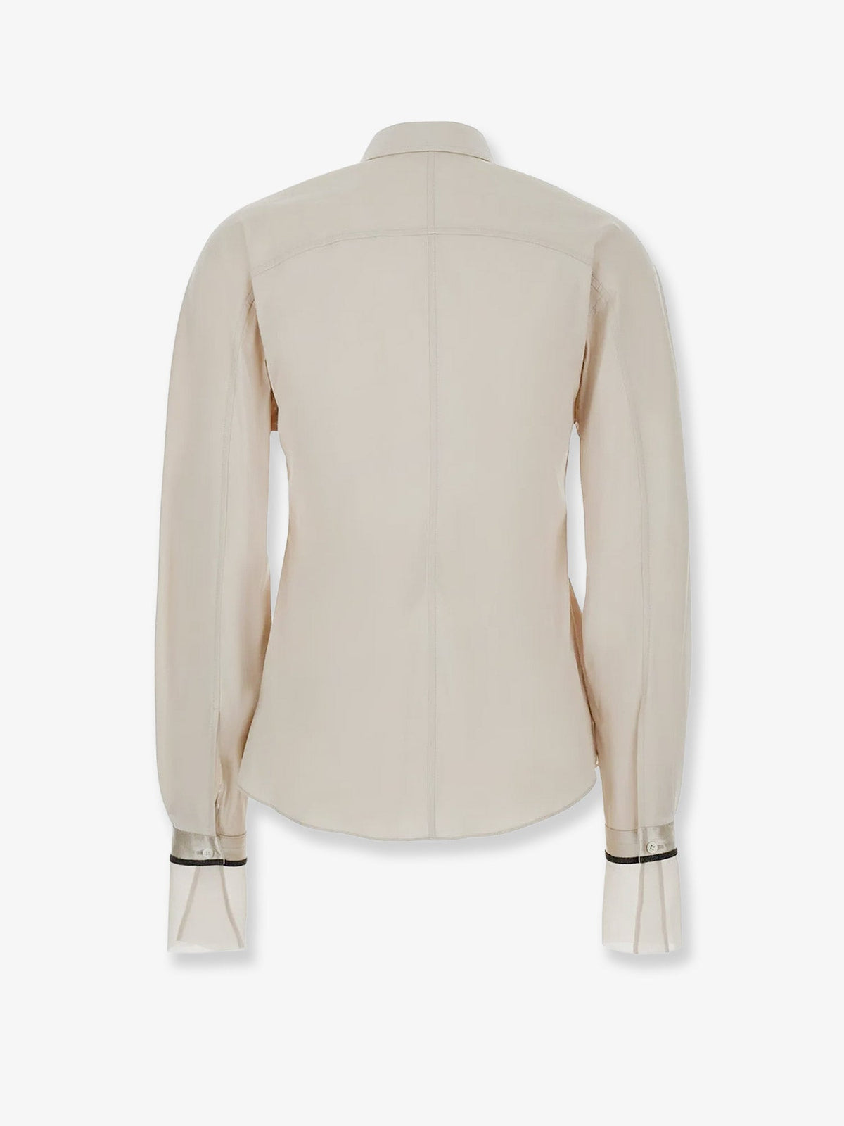 Brunello Cucinelli Cotton blend shirt with silk cuffs - Acquadiriso