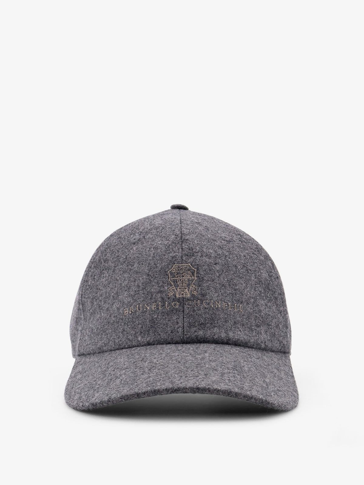 Brunello Cucinelli Virgin Wool Baseball Hat - Grigiomediobrown