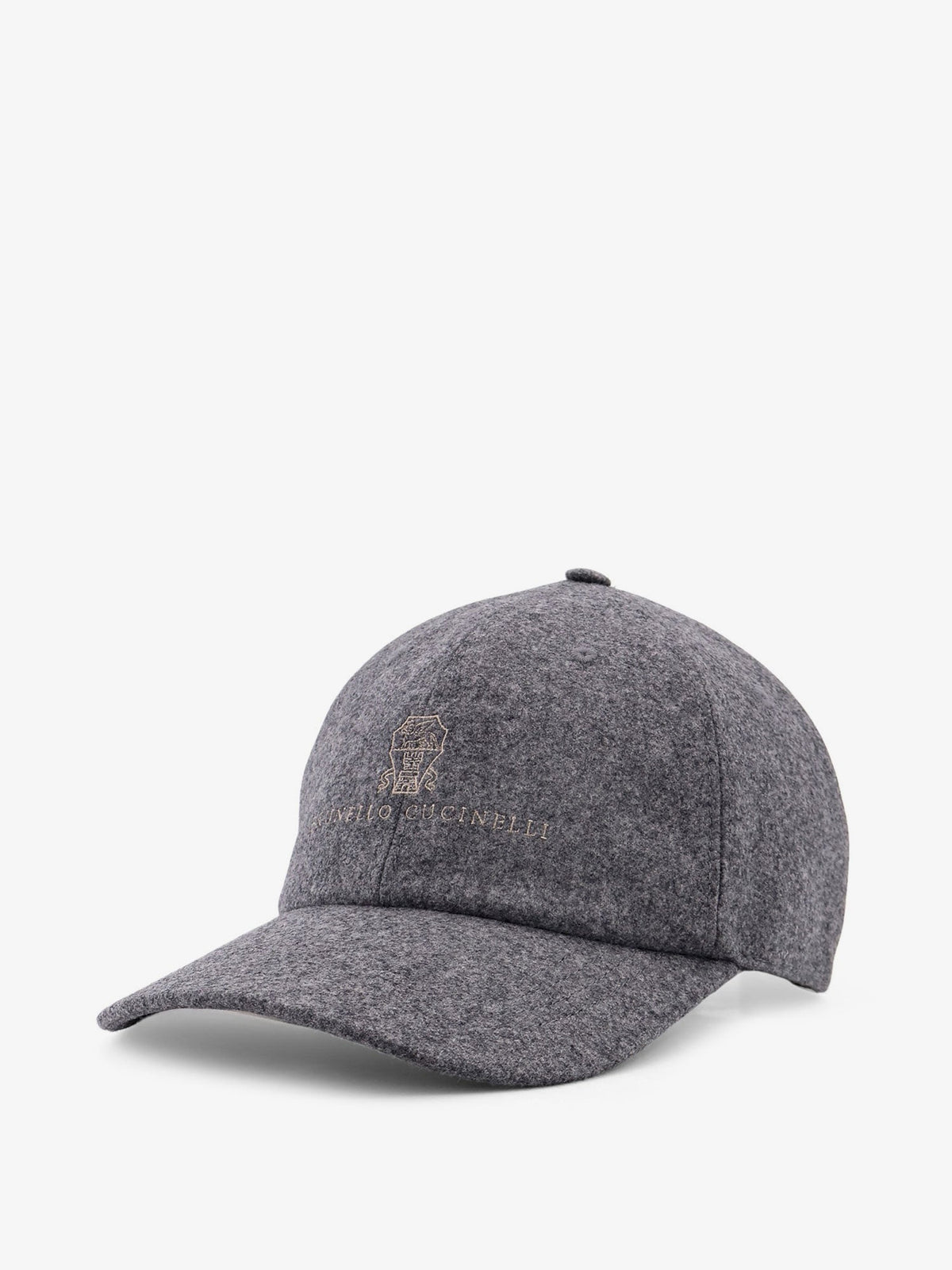 Brunello Cucinelli Virgin Wool Baseball Hat - Grigiomediobrown