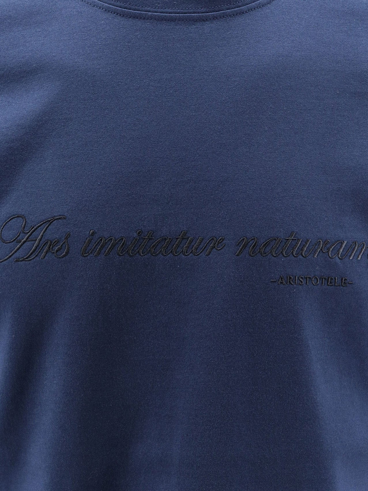 Brunello Cucinelli Cotton T-shirt with front embroidery - Cadetto