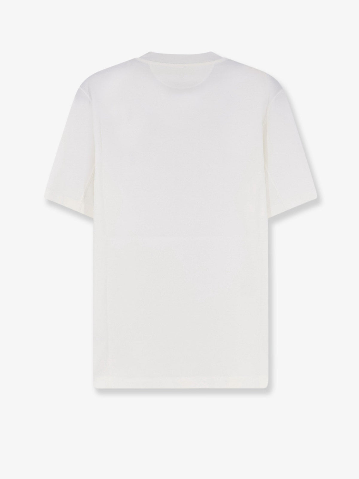 Brunello Cucinelli Cotton T-shirt with print on the front - Offwhite