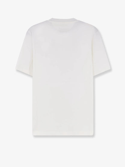 BRUNELLO CUCINELLI - Cotton T-shirt with print on the front